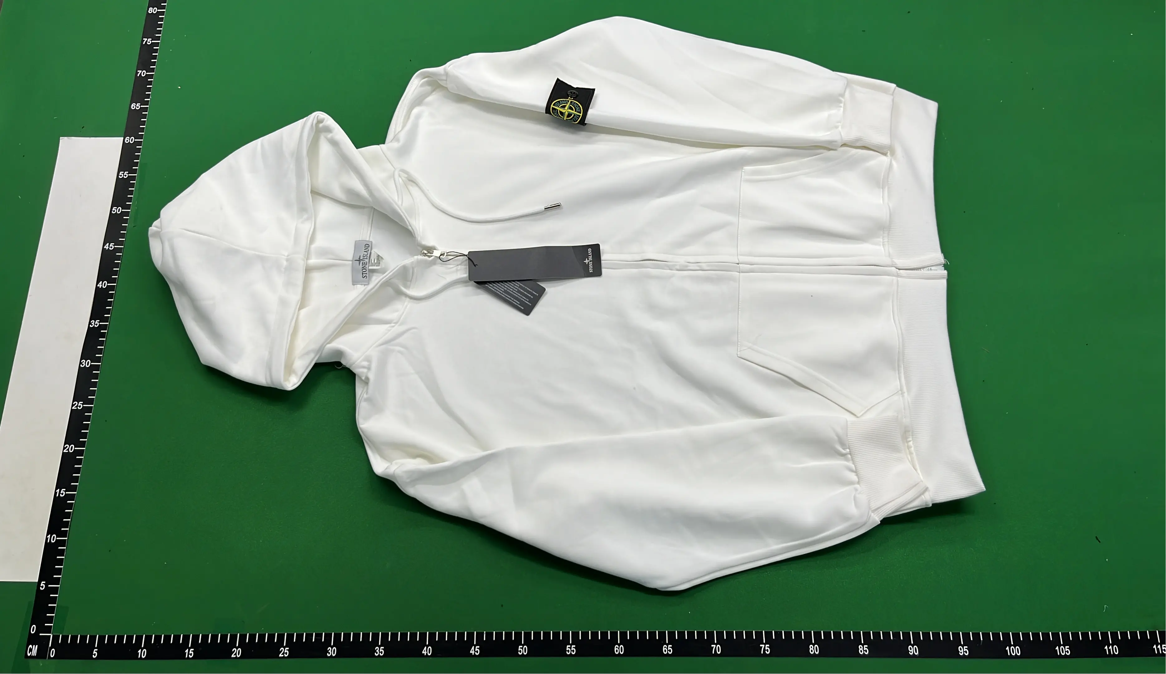 Stone island zip-up sweatshirt